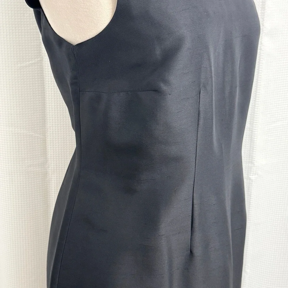 Worthington Women's Sleeveless 100% Silk Fully Lined Sheath Dress - Picture 4 of 10